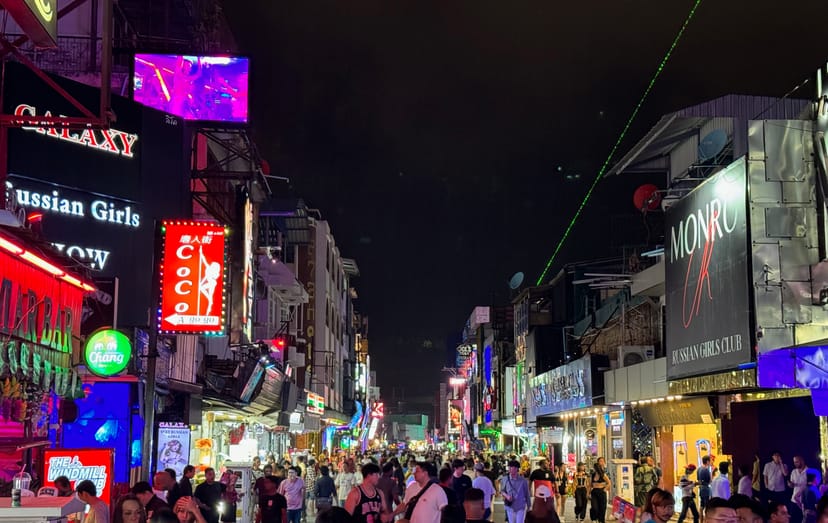 Walking Street Pattaya at night